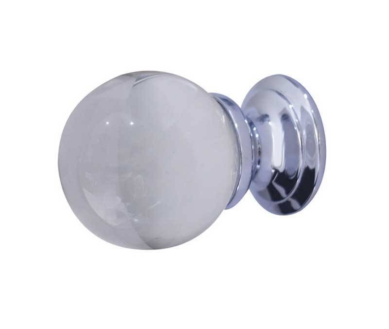 JH1151-35PB 35mm Plain Glass Ball Cupboard Knob