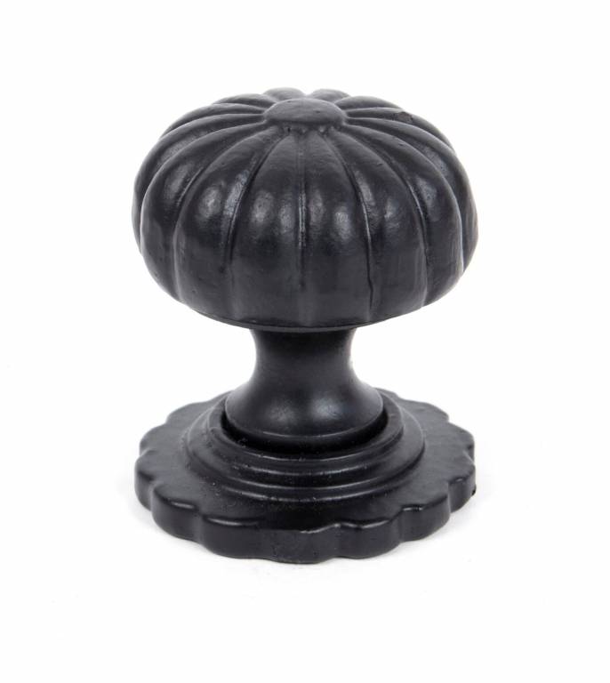 Black Cabinet Knob (with base) - Small