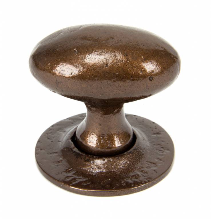 Bronze Oval Mortice/Rim Knob Set