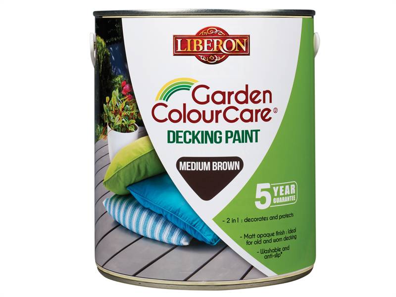 Garden Colour Care Decking Paint Light Brown 2.5L