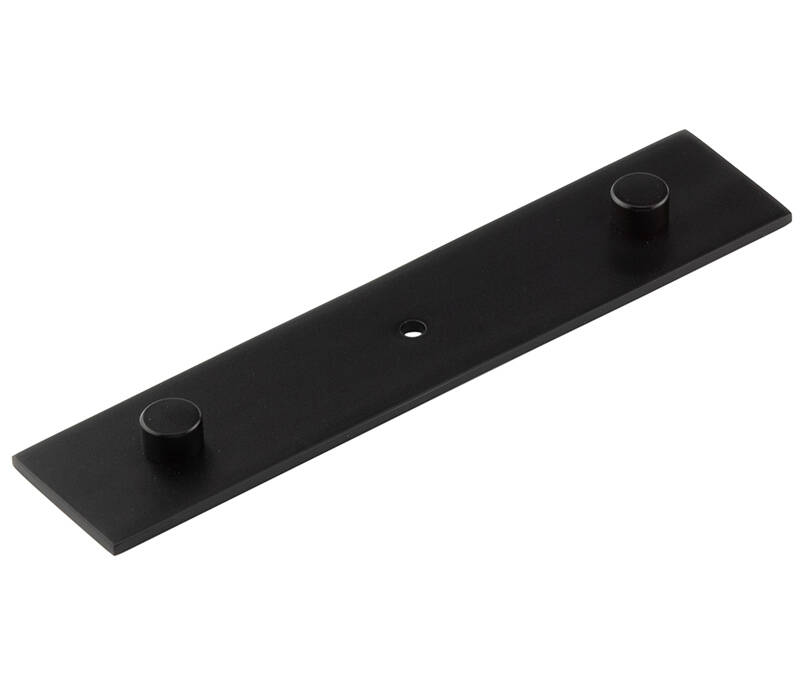 Fanshaw Backplate for Cupboard Knobs 140x30mm Black