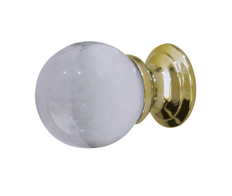 JH1151-30PB 30mm Plain Glass Ball Cupboard Knob