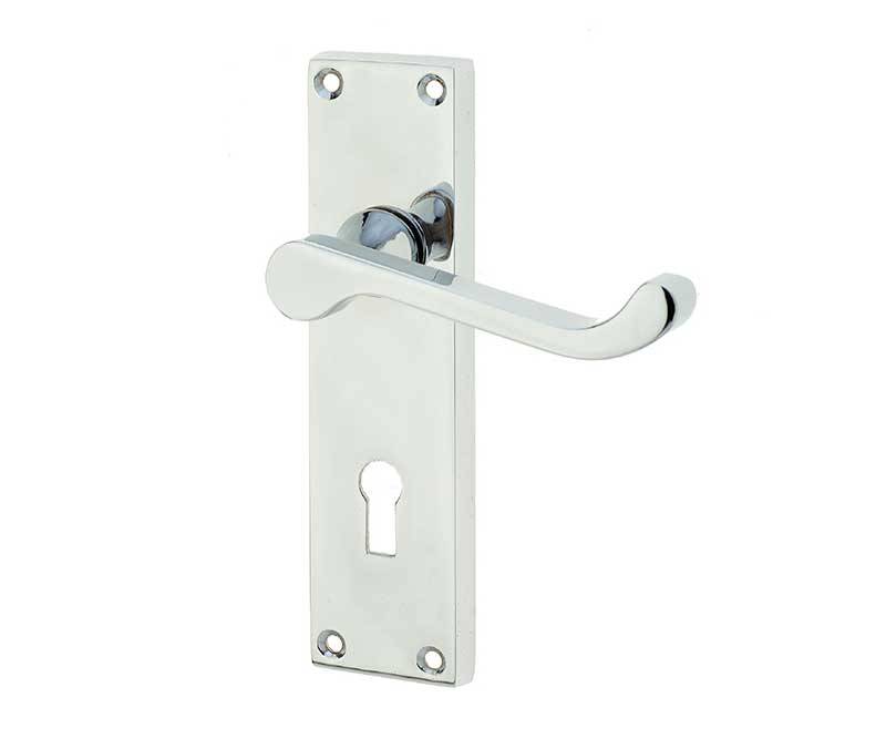 Chrome Plated SCroll Lever Lock