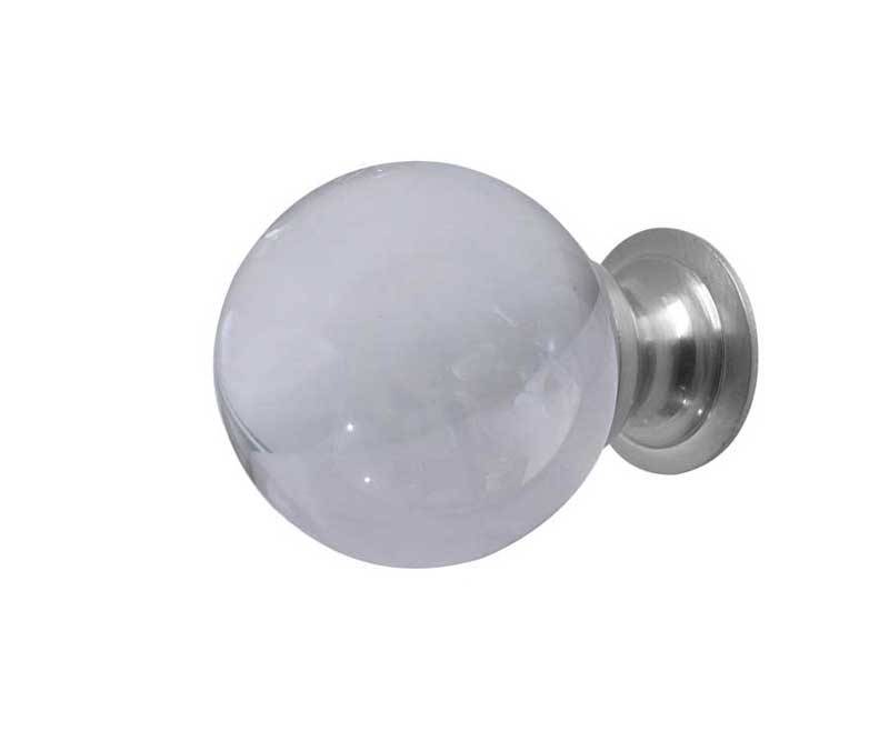JH1151-25SC 25mm Plain Glass Ball Cupboard Knob